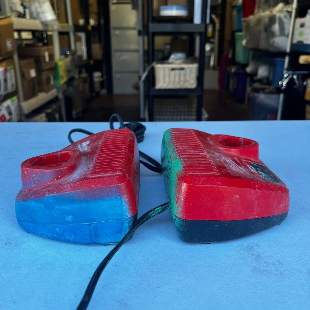 Lot of 2 Milwaukee 48-59-2401 Charger Battery M12 Red